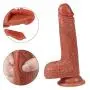 Dǐldo with Suction Cup for Women Hands Free Smooth Surfaces Real Pěnis Replica Massagěr Toyfor Both Vaginal and Anal Use