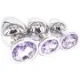 Eastern Delights 3 Pcs Jewelry Anal Plug Steel Metal Butt Plated Plug with Penis Condom (Light Purple) Eastern Delights 3 Pcs Jewelry Anal Plug Steel Metal Butt Plated Plug with Penis Condom (Light Purple)