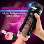 Male Masturbator Cup,Electric Vibrating Pocket Pussy Stroker with Voice, Powerful Vibration Masturbation with Realistic Tight Vagina,Oral Sex Toys for Man
