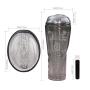 Handyman Deluxe Male Masturbation Cup Realistic Clear Vagina Pocket Stroker for Male Masturbator with Vibration Cyberskin Sex Toys