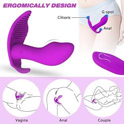 Hands Free Play USB Rechargeable Wearable G-Spot Víbratórs for Women Waterproof Cl-ǐtoral Invisible Víbratór Sexxxo Toys Toys for Couples, Tshirt Realistic Silicone