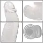 8 Inch-Dildò With Powerful Suction Cup For Hands-Free Play Safe and Healthy Transparent 8 Inch-Dildò With Powerful Suction Cup For Hands-Free Play Safe and Healthy Transparent