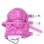 Raycity Full Face Blindfold Mask Head Hood Lockable & Dildo Penis Mouth Gag Costume Bondage Adult Sex Toys BDSM Fetish Hood Hot Pink