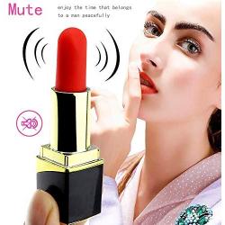 JDesto- Powerful Portable Waterproof Mini Lipstick Massager Safe Soft Silicone Multi-Angle Bending USB Charging Relax The Pressure DEPUR (Color : Red)