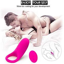 lanla Vibrating Clock Ring for Men Silicone Rechargeable Silicone Stimulator for Male Adult S(exy Toys for Mens Longer Lasting Six Dolls for Men Lifelike T-Shirt