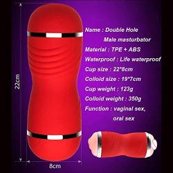 Sweet Safe Silicon Trainer Ana^lee S-e.x Vibreadoy Roller Dual Hole 3D Deep Throat Oral Vibreado Men Artificial Vagina Real Pussy Male Man,Red, T&oys Remote Vibreados Baile Rabbit,vibreado Mot