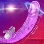 A-YUEYUE Double-Ended Headed Huge Flexible Dual Density Rod for Women Couples Lesbians, 3 Colors Optional