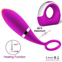 Heating Wireless Remote Control Mini Bullet Vibrator Vibrating Egg,G Spot Clitoral Dildo Nipple Vibrators for Women,Rechargeable G Spotter Stimulator,Adult Sex Toys for Women and Couples