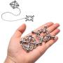 xinYxzR Adult Sex Toy Metal Nipple Clip Adjustable Breast Clamp Hollow Out Design 1Pair 1#
