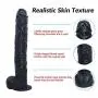 TTQQJJ 17 Inch Lifelike Oversize Personal Body HandsFree with Strong Suction Cup for Female - Black - Eryanghuatan TTQQJJ 17 Inch Lifelike Oversize Personal Body HandsFree with Strong Suction Cup for Female - Black - Eryanghuatan