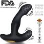 Male Prostate Anal Vibrators Unisex Massager with 12 Stimulation Patterns and 2 Powerful Motors, SXOVO Wireless Remote Vibrating G-spot Waterproof Smooth Silicone Sex Toy for Men, Women and Couples