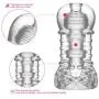 Clear Male Masturbator Cup - Mens Sex Toy for Penis Stimulation Masturbation and Training, Transparent Cock Stroker, Stage 5 Clear Male Masturbator Cup - Mens Sex Toy for Penis Stimulation Masturbation and Training, Transparent Cock Stroker, Stage 5