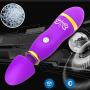 EIKdoulf02 Safe 12 Speed Vibrator Wand Massage Cordless Cordless Body Massager for Women and Couple Adult Sex Toys - Rose Red Battery