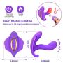 Wearable Female Sex Toys Vibrators with Wireless Remote Control Clitoral G spot Butterfly Massager Vibrating Panties Smart Heating 10 Kinds Vibration Flirting Dildo Vibrator for Women and Couples