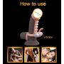 Penis Vibrating Sleeve Reusable Penis Sleeve with Cock Rings Ejaculation Pumps Cock Sleeve