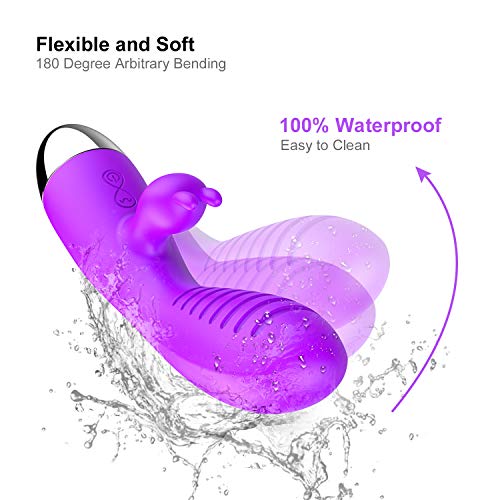 30-Speed Waterproof Cordless Soft Dual Motor Wireless USB Cable Rechargeable Quiet Vi-bration Recharging Angle of Your Body Thrusting -Purple