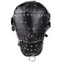 Leather Bondage Gimp Mask Hood, Black Full Face Blindfold Breathable Restraint Head Hood, Sex Toys, for Unisex Adults Couples, BDSM/LGBT Fetish Hood (Black(Full Face Hood)) Leather Bondage Gimp Mask Hood, Black Full Face Blindfold Breathable Restraint Head Hood, Sex Toys, for Unisex Adults Couples, BDSM/LGBT Fetish Hood (Black(Full Face Hood))