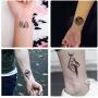 Ooopsiun 20 Pieces Geometry Triangle Mountain Temporary Tattoos Sticker for Adult Men Women Kids, Waterproof Fake Tattoos Body Art Sticker for Hand Neck Wrist Arm