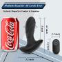 Vibrating Butt Plug Prostate Massager, Rechargeable Silicone Anal Vibrator with 10 Powerful Stimulation Patterns Remote Control Waterproof Anal Sex Toys for Men Women and Couples (Full Black)