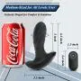 Vibrating Butt Plug Prostate Massager, Rechargeable Silicone Anal Vibrator with 10 Powerful Stimulation Patterns Remote Control Waterproof Anal Sex Toys for Men Women and Couples (Full Black)