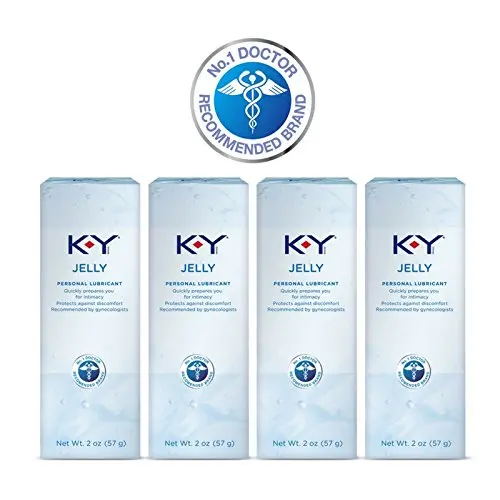 K-Y Jelly Personal Lubricant 8 oz (4 Bottles x 2 oz), Premium Water Based Lube For Women, Men & Couples, Pack of 4 K-Y Jelly Personal Lubricant 8 oz (4 Bottles x 2 oz), Premium Water Based Lube For Women, Men & Couples, Pack of 4