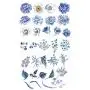 WYUEN 12 PCS/lot Flower Temporary Tattoo Sticker for Women Men Fake Tatoo Body Art Adult Waterproof Hand Stickers 9.8X6cm (FW12-05)