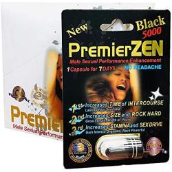 PremierZen Black 5000 Male Sexual Performance Enhancing Pill (6 Pill)