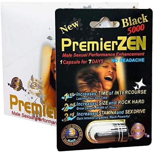 PremierZen Black 5000 Male Sexual Performance Enhancing Pill (6 Pill)