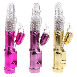 Rainly Pink Th-ru-s-ting Powerful Ro-ta-ting Rechargeable Body Massger - Waterproof & Slient, Best Gift for Lover