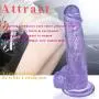 PRX 7.87 Inch Huge Dick Pénis Waterproof Silicone Massager with Strong Suction Cup (Purple of Love) PRX PRX 7.87 Inch Huge Dick Pénis Waterproof Silicone Massager with Strong Suction Cup (Purple of Love) PRX