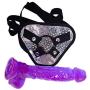 WYSXQ 9.45 Inches Wearable Harness Panties Couples Purple Meimeide