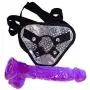 WYSXQ 9.45 Inches Wearable Harness Panties Couples Purple Meimeide