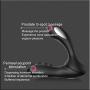 JIA-Bing Electromagnetic Pulse Men Remote Control USB Rechargeable Massage Toys Relax for Men