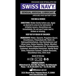 Md Science Swiss Navy Sensual Arousal Lubricant, 4 Ounce