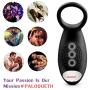 Vibrating Penis Ring with 10 Powerful Vibration Patterns for Couples, PALOQUETH Silicon Cock Ring Toy for Longer-Lasting Erections/Improved Sexual Skills