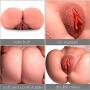 Masturbator Sex Doll,3D Realistic Butt Anal Stroker Vagina Pussy Ass Masturbation Sex Toy, 2 Holes