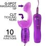 G-Spot Vibrator - 10 Functions of Vibrations - Clitoral and G-Spot Stimulator for Powerful Orgasms