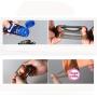 Miaoc Sex Lock Ring, MenS Silicone Delay Lock Ring, Sex Toys Men Vibration Collars Delay Premature Ejaculation Lock Cock Penis Ring