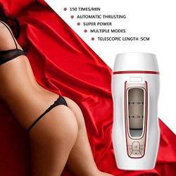 Male Masturbator Cup, Powerful Thrusting Automatic Male Masturbation Cup Electric Sex Toys for Men 3D Realistic Lifelike Vibrating Piston Multi Modes (Pink)