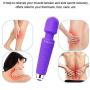 Aroprank Cordless Magic Wand Massager Vibrator, Handheld Wireless Waterproof Massage Stick for Relaxation and Muscle Recovery, Multi-Speed Patterns USB Rechargeable Electric Vibrating Silicone Wand