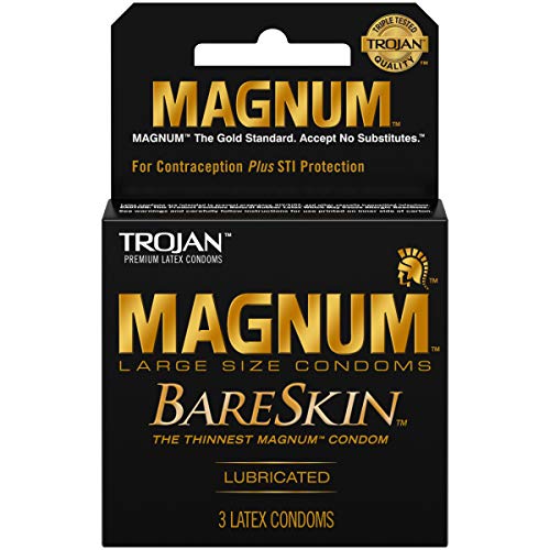 Trojan Magnum Bareskin Male Condoms, 3 Count by Trojan