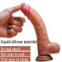 Vibrating Realistic Double-Layer Large Dildo, Remote Remote Control Vibration Heating Soft Silicone with Suction Cup,Vibrator Simulating Anal Penis, Didlos for Sex Women … (1.5 * 7.4)