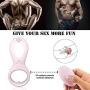 Screaamm Waterproof Male Vibration Delay Pre-Mature E-Jaculation Lock Fine Ring for Him Toy Longer Lasting Shake Rooster, Silicone Happy Toys Shock