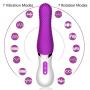 Clitoral Tongue Vibrators, Enlove, Oral Rotation Vibrators for G Spot Nipple Anal Vagina Stimulation with Heating Function and 7 Vibrations, Purple