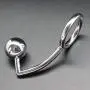 Anal Plug Cock Ring with Ball Metal Steel Hook Chrome Butt Anal Plug Cock Ring with Ball Metal Steel Hook Chrome Butt