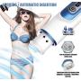 CXNTUY USB Rechargeable Toys Male Automatic Heating Massager 10 Spinning Thrusting Modes and 5 Speeds Automatic Rotating Interactive Sounding Deep Six Toys Tshirt