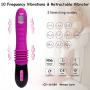 G-Spot Vibrator Dildo Vibrator, Proxoxo Realistic Flexible Stretch Penis Vibrator, Vaginal Clit Stimulation Anal Play Sex Toys with 10 Vibration Modes, 3 Stretching-Modes Waterproof USB Rechargeable