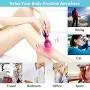 Full Body Massage Relaxation Pink Vibrators USB Recharging Handheld Electric Massagers for Neck Back Leg Foot (Pink)