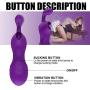 Purple For Women,Waterproof Multi-Sucking Sports Tongué G-Stímulátor, Vibration&suction Toy (Purple)
