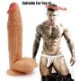 10.6 Inch Realistic Dildo, Huge Dildos Body-Safe Material Lifelike Huge Penis with Strong Suction Cup for Hands-free Play, Flexible Cock with Curved Shaft and Balls for Vaginal G-spot and Anal Play